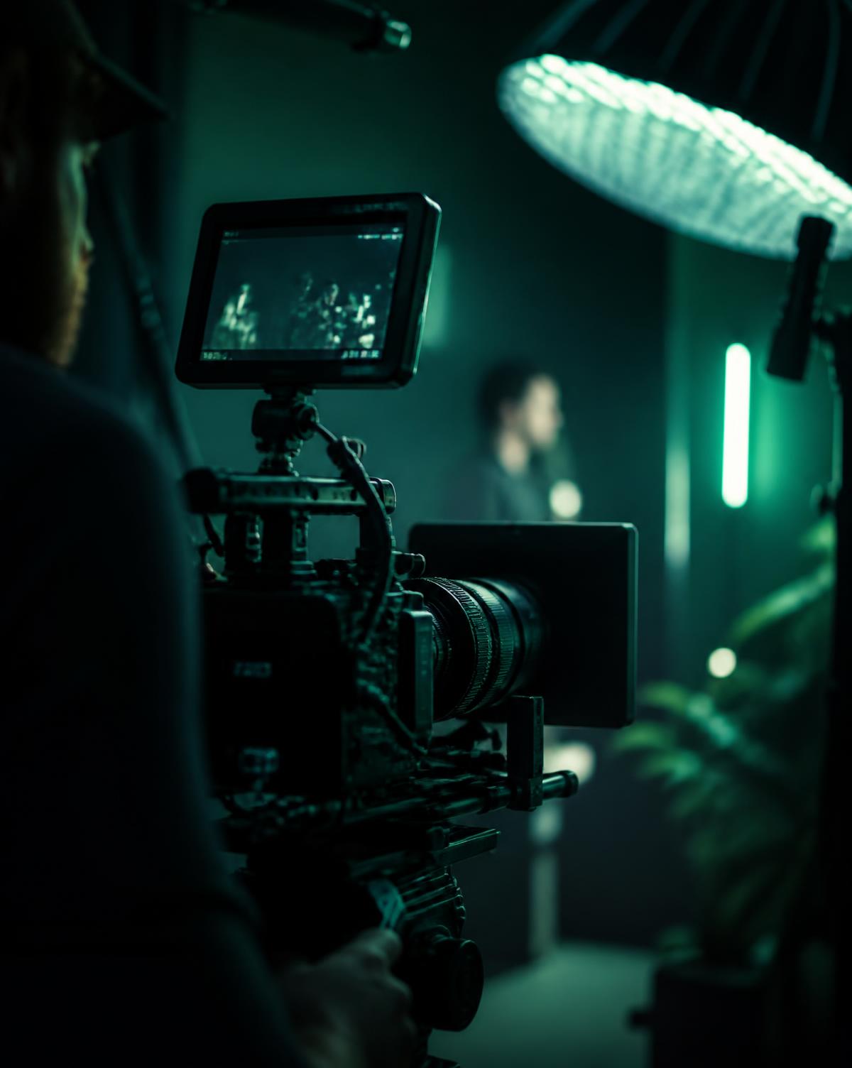 Camera equipment during a PulsMind ad production